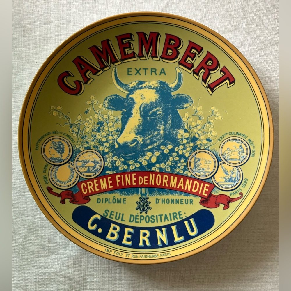 Vintage Camembert Cheese Plate by BIA